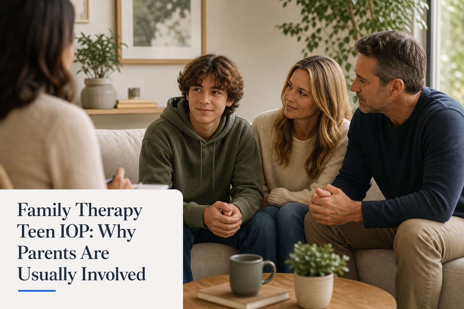 Family Therapy Teen IOP: Why Parents Are Usually Involved