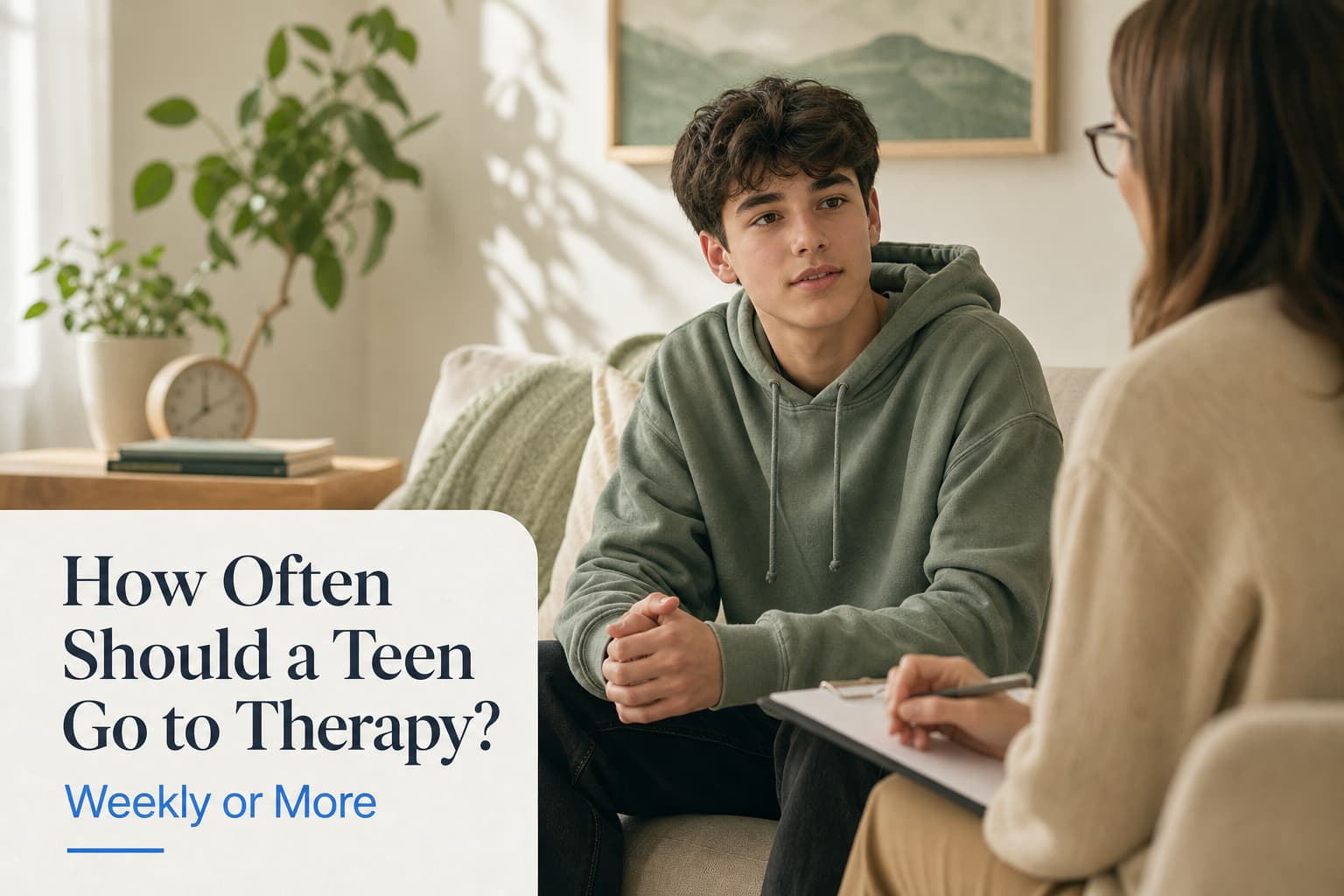 How Often Should a Teen Go to Therapy? Weekly or More