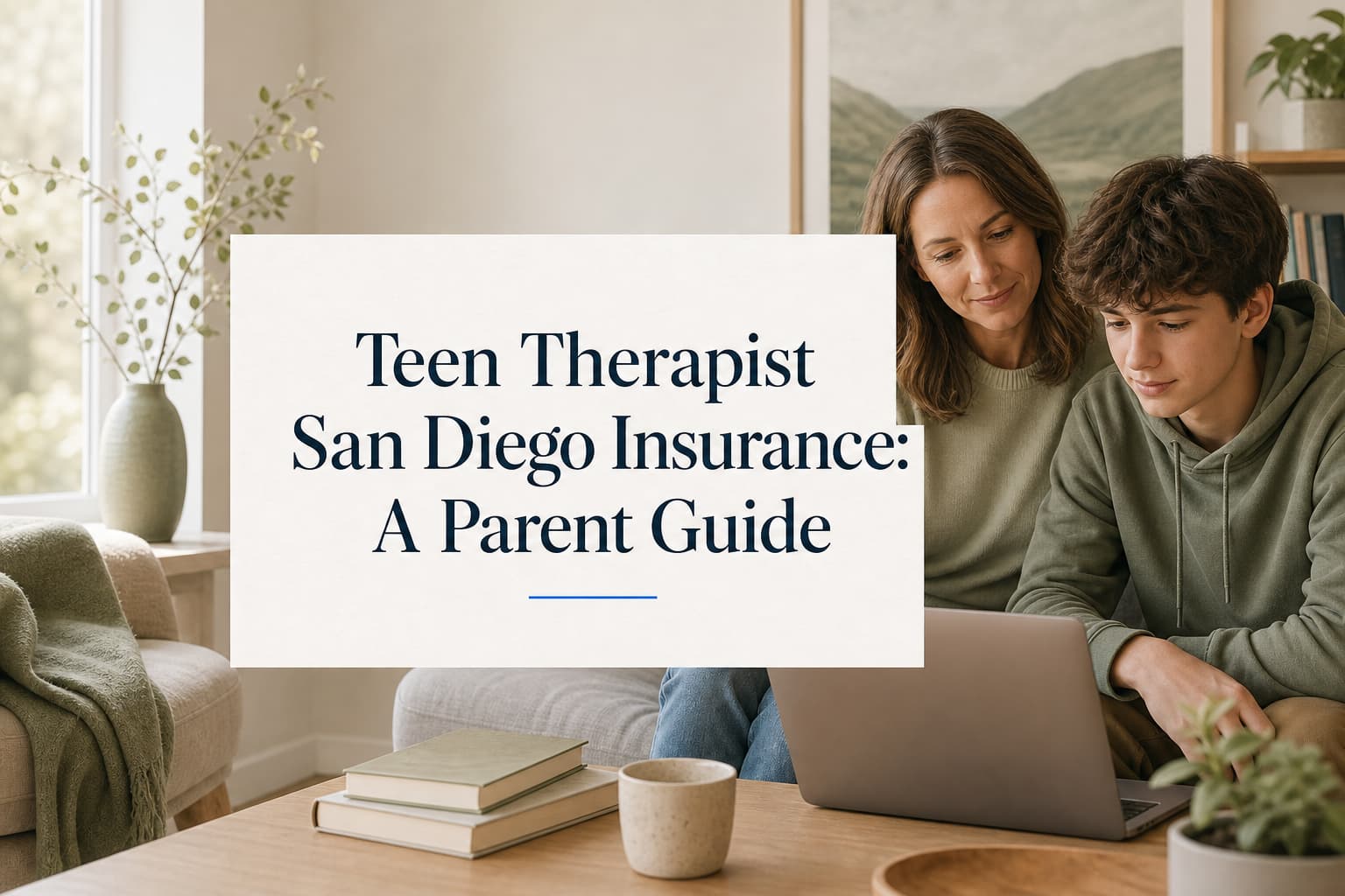 Teen Therapist San Diego Insurance: A Parent Guide